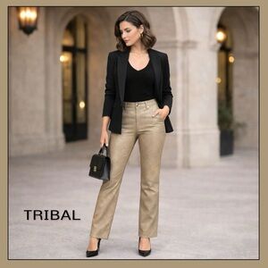 🤗Tribal Faux Snakeskin Pants/Size 6/Free Gift